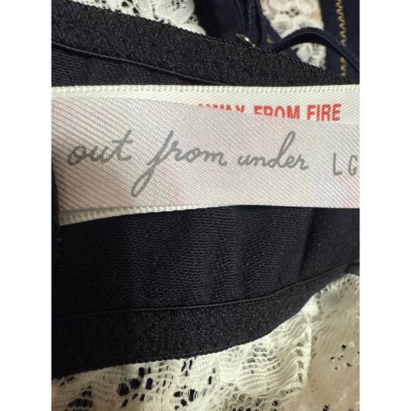 Urban Outfitters Out From Under Blue Lace Cowgirl Logic Denim Plunge Bralette L - Picture 4 of 5